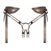 Бронзовый пояс для насадок Desirous Harness - Strap-on-me - купить с доставкой в Астрахани