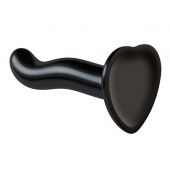 Черный фаллоимитатор-насадка Strap-On-Me P G spot Dildo size S - 16,4 см. - Strap-on-me - купить с доставкой в Астрахани