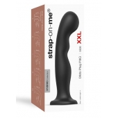 Черная насадка Strap-On-Me Dildo Plug P G size XXL - Strap-on-me - купить с доставкой в Астрахани