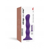Фиолетовая насадка Strap-On-Me Dildo Geisha Balls size XL - Strap-on-me - купить с доставкой в Астрахани