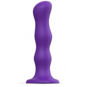 Фиолетовая насадка Strap-On-Me Dildo Geisha Balls size XL - Strap-on-me - купить с доставкой в Астрахани
