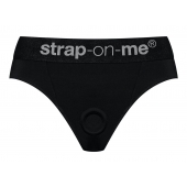Черные трусики для насадок Heroine Lingerie Harness - size L - Strap-on-me - купить с доставкой в Астрахани