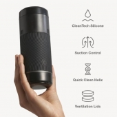 Черный мастурбатор с контролем всасывания Arcwave Pow Stroker - Arcwave - в Астрахани купить с доставкой