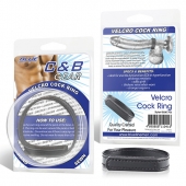 Кольцо на пенис из искусственной кожи на липучке VELCRO COCK RING - 5 см. - BlueLine - в Астрахани купить с доставкой