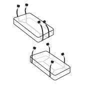 Фиксаторы для кровати WRAPAROUND MATTRESS RESTRAIN - Pipedream - купить с доставкой в Астрахани