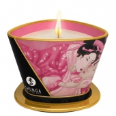 Массажная свеча Rose Petals с ароматом розы - 170 мл. - Shunga - купить с доставкой в Астрахани