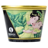Массажная свеча Exotic Green Tea с ароматом зелёного чая - 170 мл. - Shunga - купить с доставкой в Астрахани
