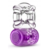 Фиолетовое эрекционное виброкольцо One Night Stand Vibrating C-Ring - Blush Novelties - в Астрахани купить с доставкой