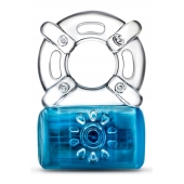 Синее эрекционное виброкольцо One Night Stand Vibrating C-Ring - Blush Novelties - в Астрахани купить с доставкой