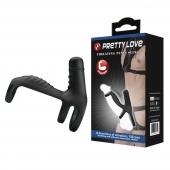 Черная вибронасадка на пенис Vibrating Penis Sling - Baile - в Астрахани купить с доставкой