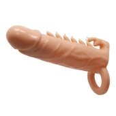 Телесная удлиняющая насадка Penis Sleeve Emmitt - 17 см. - Baile - в Астрахани купить с доставкой