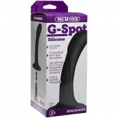 Черная изогнутая насадка Vac-U-Lock G-Spot - 16,5 см. - Doc Johnson - купить с доставкой в Астрахани