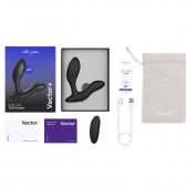Черный анальный вибратор We-Vibe Vector+ - We-vibe - в Астрахани купить с доставкой