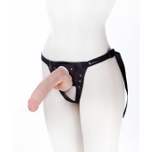 Реалистичный фаллос на поясе Harness - 20,5 см. - LOVETOY (А-Полимер) - купить с доставкой в Астрахани