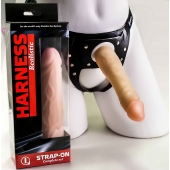 Телесная насадка-фаллос на трусиках с плугом - 16,5 см. - LOVETOY (А-Полимер) - купить с доставкой в Астрахани