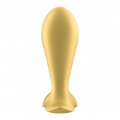 Золотистый анальный вибростимулятор Intensity Plug - Satisfyer - в Астрахани купить с доставкой