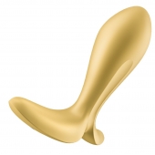 Золотистый анальный вибростимулятор Intensity Plug - Satisfyer - в Астрахани купить с доставкой