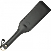 Черная кожаная шлепалка SitaBlack - 30 см. - Sitabella - купить с доставкой в Астрахани