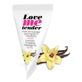 Съедобное согревающее массажное масло Love Me Tender Vanilla с ароматом ванили - 10 мл. - Love to Love - купить с доставкой в Астрахани