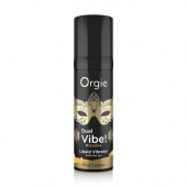 Съедобный гель Dual Vibe Pina Colada с эффектом вибрации и вкусом коктейля пина колада - 15 мл. - ORGIE - купить с доставкой в Астрахани