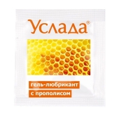 Гель-лубрикант «Услада с прополисом» - 3 гр. - Биоритм - купить с доставкой в Астрахани