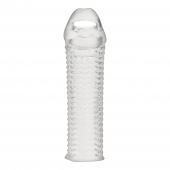 Текстурированная насадка на пенис Clear Textured Penis Enhancing Sleeve Extension - 16,5 см. - BlueLine - в Астрахани купить с доставкой
