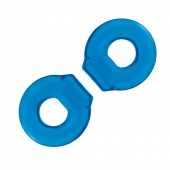 Комплект из двух колец для пениса 2-Pack Ultra-Stretch Stamina Endurance Ring - BlueLine - в Астрахани купить с доставкой