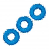 Комплект из трех голубых колец для эрекции 3-Pack Ultra-Stim Stretch Cock Rings - BlueLine - в Астрахани купить с доставкой