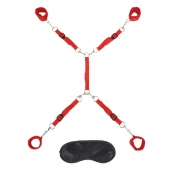 Красная фиксация на матрас Classic Bedspreader - Lux Fetish - купить с доставкой в Астрахани