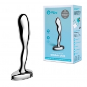 Стальной стимулятор простаты Stainless Steel Prostate Plug - 11,5 см. - b-Vibe - в Астрахани купить с доставкой