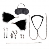 Большой эротический набор из 12 предметов Interchangeable Collar   Nipple Clips Set - Lux Fetish - купить с доставкой в Астрахани