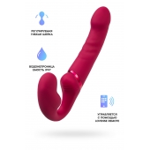Малиновый безремневой страпон Lapis - 23 см. - Lovense - купить с доставкой в Астрахани