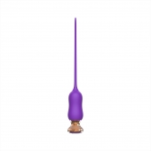 Фиолетовый тонкий стимулятор Nipple Vibrator - 23 см. - I-MOON - купить с доставкой в Астрахани