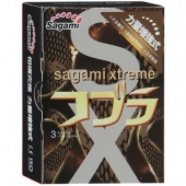 Суженные к основанию презервативы Sagami Xtreme COBRA - 3 шт. - Sagami - купить с доставкой в Астрахани