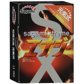 Презервативы Sagami Xtreme ENERGY с ароматом энергетика - 3 шт. - Sagami - купить с доставкой в Астрахани