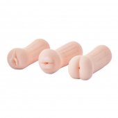 Набор из 3 мастурбаторов The Girl Next Door Tina - Dream Toys - в Астрахани купить с доставкой