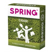 Классические презервативы SPRING CLASSIC - 3 шт. - SPRING - купить с доставкой в Астрахани