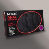 Набор из 3 массажеров простаты чёрного цвета NEXUS ANAL STARTER KIT - Nexus Range - в Астрахани купить с доставкой