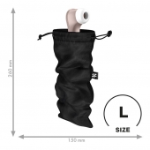 Черный мешочек для хранения игрушек Treasure Bag L - Satisfyer - купить с доставкой в Астрахани