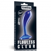 Синяя анальная втулка Flawless Clear Prostate Plug 6.0 - 15 см. - Lovetoy - в Астрахани купить с доставкой