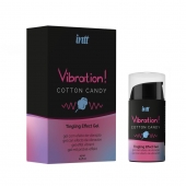 Жидкий вибратор Vibration Cotton Candy с ароматом сахарной ваты - 15 мл. - INTT - купить с доставкой в Астрахани
