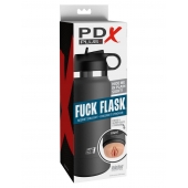 Серый мастурбатор в виде бутылки F*ck Flask - Pipedream - в Астрахани купить с доставкой