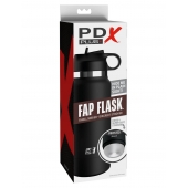 Черный мастурбатор в виде бутылки Fap Flask - Pipedream - в Астрахани купить с доставкой