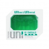 Зеленый мастурбатор-стимулятор Tenga Uni Emerald - Tenga - в Астрахани купить с доставкой