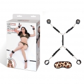 Леопардовая фиксация на матрас для рук и ног Classic Bedspreader - Lux Fetish - купить с доставкой в Астрахани