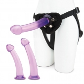 Тренировочный набор с тремя насадками Pegging Training Set - Lux Fetish - купить с доставкой в Астрахани