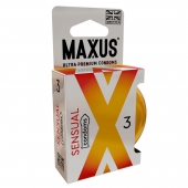 Презервативы анатомической формы Maxus Sensual - 3 шт. - Maxus - купить с доставкой в Астрахани