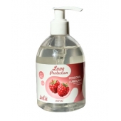 Лубрикант на водной основе Love Protection Raspberry с ароматом малины - 300 мл. - Lola Games - купить с доставкой в Астрахани