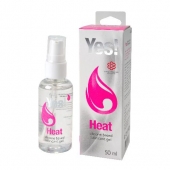 Возбуждающая силиконовая вагинальная смазка Yes Heat - 50 мл. - Sitabella - купить с доставкой в Астрахани