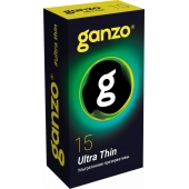 Прозрачные ультратонкие презервативы Ganzo Ultra thin - 15 шт. - Ganzo - купить с доставкой в Астрахани
